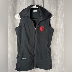 Columbia Fleece Vest Full Zip Give and Go Indiana Hoosiers IU Women's Small